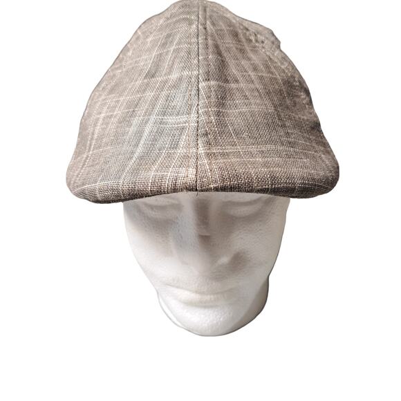 STETSON GRAY TWEED NEWBOY CAP MENS SIZE SMALL - Picture 1 of 9